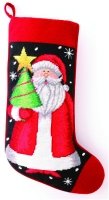 Bright Santa and Tree